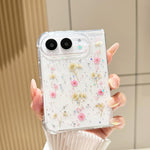 Gypsophila Flowers Pattern TPU Protective Phone Case, For iPhone Duo