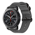 For Samsung Galaxy Watch Active 18mm S3 Nylon Three-ring Strap, For Samsung Galaxy Watch Active 2 18mm / Gear S3