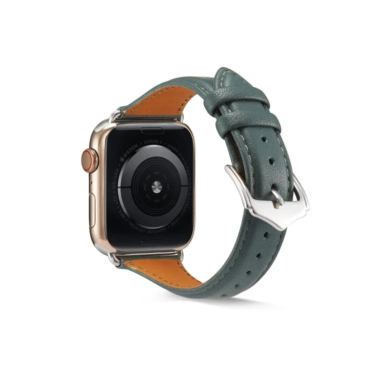 For Apple Watch 3 / 2 / 1 Generations  38mm Universal Thin Leather Strap