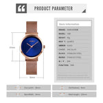 Skmei 1595 Fashion Elegant Scale Free Steel Mesh Belt Women's Watch Waterproof Business Student Quartz Watch Female