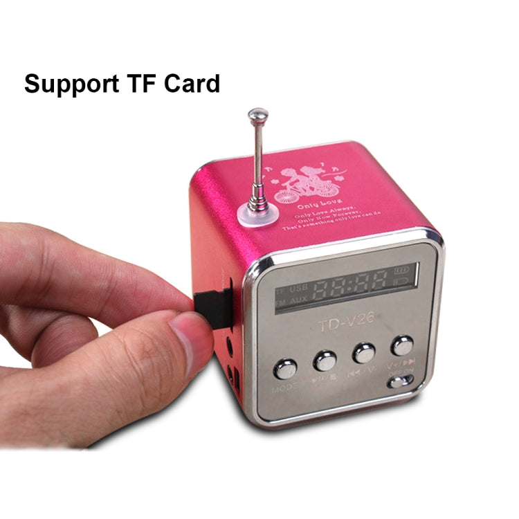 Portable Speakers with FM Mini Multi-function Radio USB Notebook Speakers for TV Phone Support SD/TF Card Mp3 Music Player