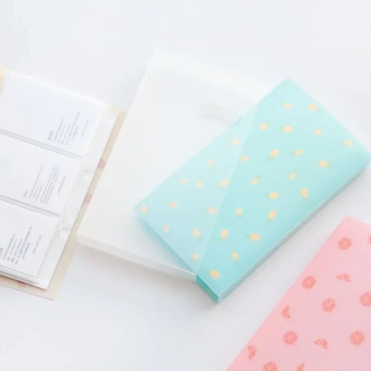 96 Slots ID Holders Cute cartoon card book star large capacity business card clip ticket collection book Card Stocks, 96 Slots ID Holders