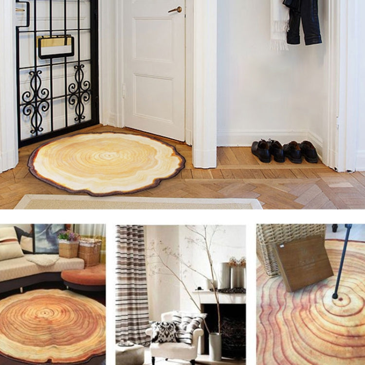 3D Growth Ring Pattern Bathroom  Living Room Carpets Home Decor Mat, Diameter about 0.6m