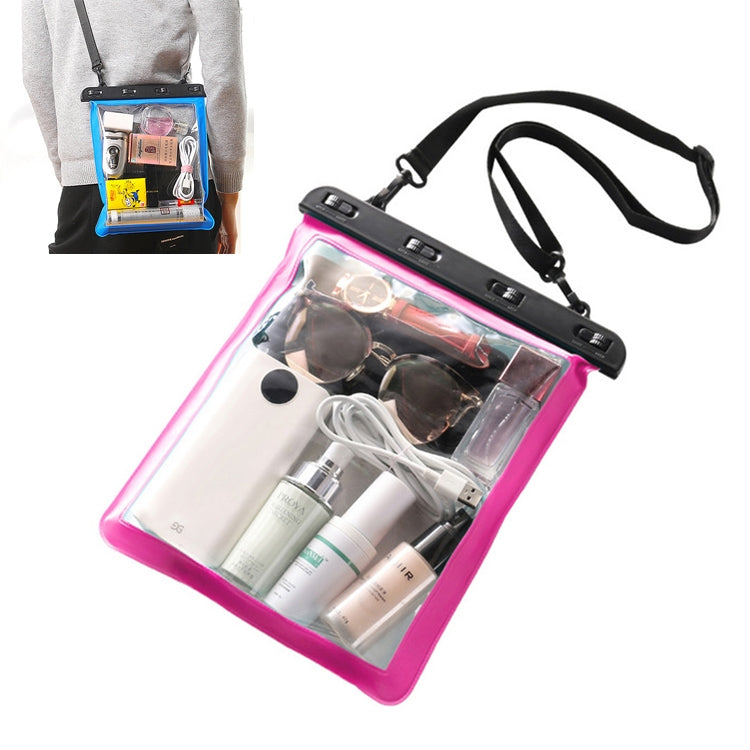 Multipurpose Single Shoulder Outdoor Transparent Waterproof Bag for Mobile Phone Small Objects