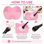 Silicone Brush Cleaner Mat Washing Tools For Cosmetic Make Up Eyebrow Brushes Cleaning Pad Scrubber Board