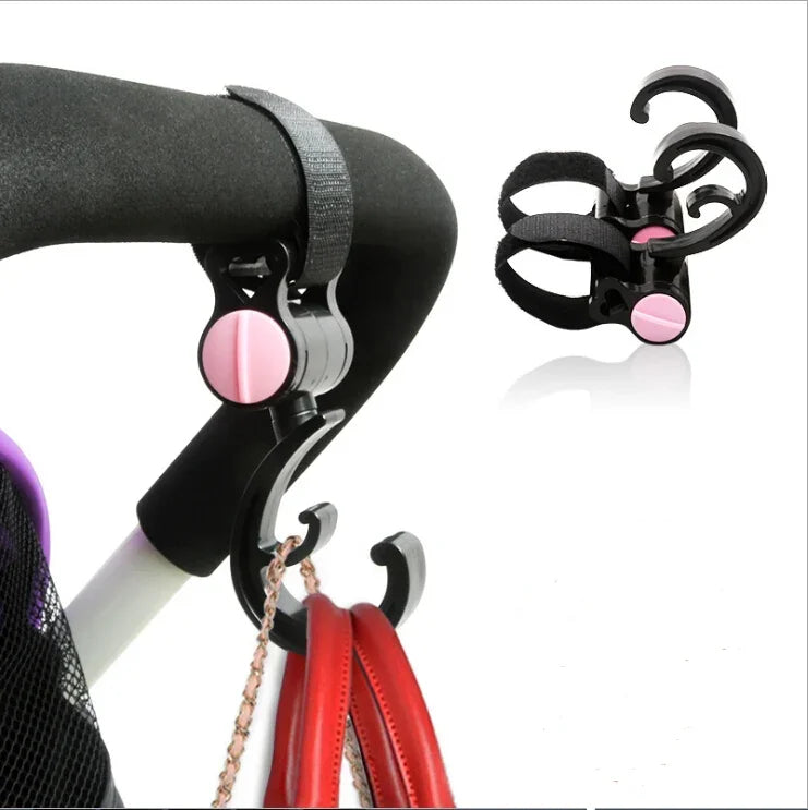 2 PCS/LOT Baby Stroller Accessories Hook Multifunction Baby Stroller Black Plastic Hook, Plastic Hook(Pink), Plastic Hook(Yellow)