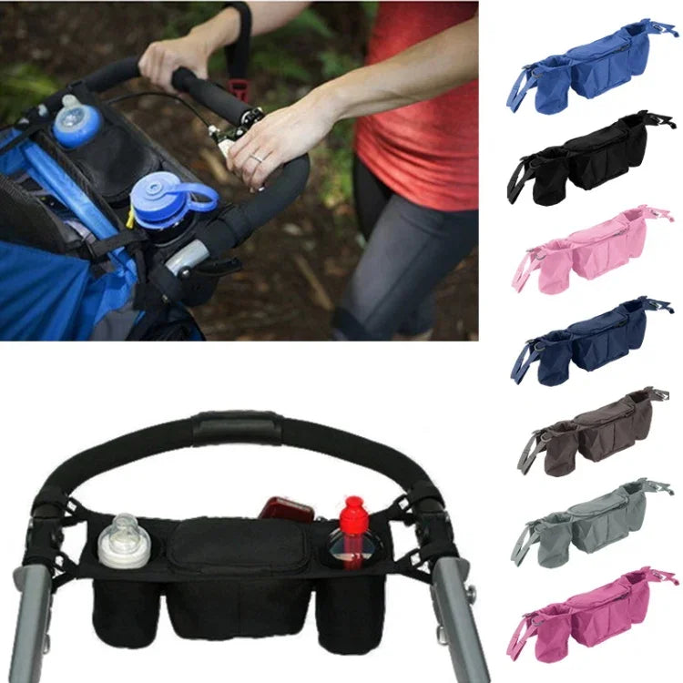 Baby Stroller Organizer Baby Prams Carriage Bottle Cup Holder Bag for Pram Buggy Baby Stroller Accessories