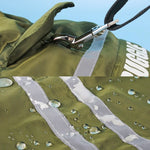 Foldable Reflective Stripe Hooded Pet Raincoat Dog Waterproof Clothing, S, M, L, XL, XXL