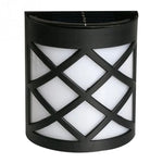 Solar Powered LED Wall Light Outdoor Waterproof Energy Saving Street Garden Lamp, White Light, Warm White