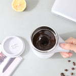 Electric Stirring Cup Milkshake Coffee Stirring Cup, Electric (White), Electric (Brown)
