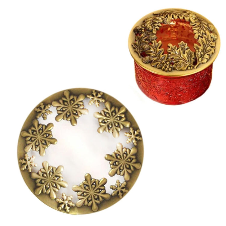 Built-in Wrought Iron Polythermal Anti-hanging Wall Scented Candle Zinc Alloy Smart Cover, Flower Section, Golden Snowflake, Holy Fruit, Butterfly Love Flower, 3D Butterfly, Dragonfly