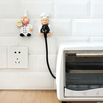 Cute Wall Self Adhesive Plug Resin Hook Kitchen Rack, Foot Drag, Hand Drag
