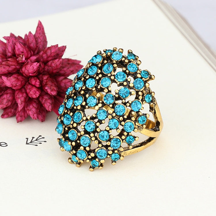 Women Charms Bohemia Jewelry Antique Resin Ethnic Rings, 7