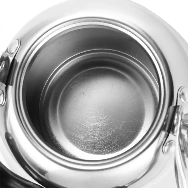 Stainless Steel Whistle Kettle for Induction Cooker Home Classical Piano Sound Singing Pot without Magnetic Heat, 1L, 1.5L, 2L, 3L