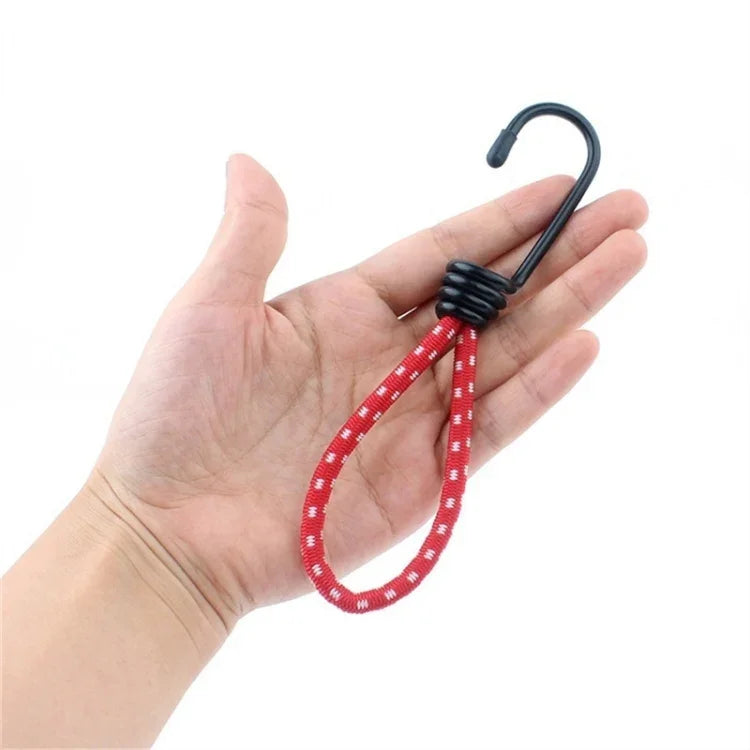 3 PCS Outdoor Camping Tent Elastic Rope Buckle High Elasticity Fixed Straps Camping Accessories, Random Color Delivery, Elastic Rope Buckle