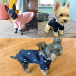 Pet Fall and Winter Five-pointed Star Pattern Sweater Pet Warm Clothes, L, XL, XXL