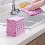 10 PCS Coconut Shell Rags Household Lint-free Thickening Water-absorbent Non-stick Oil Dishwashing Cleaning Cloth, 30x30cm