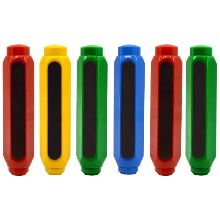 Magnetic Chalk Holder Dustless Double Spring Chalk Pen Holder Auto-adjust Chalk Clip, Ramdom Color, Auto-adjust Chalk Clip