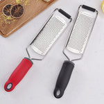 Cheese Grater Stainless Steel Blade Cheese Slicer Lemon Grater Chocolate Scraping Planer with Protective Cover, Cheese Grater (Black)