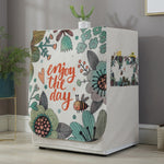 Cartoon Cotton and Linen Drum Roller Washing Machine Dust Cover, 83x60x60cm
