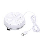 Portable Mini Washing Machine Ultrasonic Turbine Clothes Mini Washer with USB Cable Convenient for Travel, 3 in 1, 2 in 1