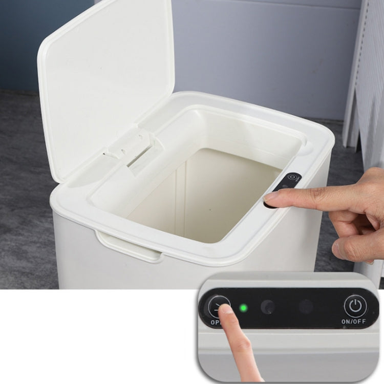 Fully-automatic with Lip Covered Household Living Room Kitchen Bathroom Intelligent Induction Trash Can, Charged Type