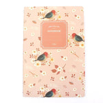 G12G108 Kawaii Cute Nature Flowers Birds Animal Notebook Painting Diary Book Journal Record Office School Supplies, Random Color Delivery, G12G108