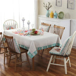 Retro Pattern Linen Table Cloth For Dinner Home Decor Dustproof Table Cover, 85x85cm, 110x110cm, 110x160cm, 130x180cm