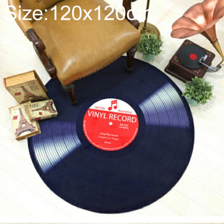 Creative Retro 3D DVR Record Carpet Round CD Floor Mat Home Decor Living Room Kid Bedroom Decoration  Rug,, Diameter 60cm, Diameter 80cm, Diameter 100cm, Diameter 120cm, Diameter 160cm, Diameter 180cm