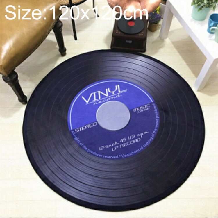 Creative Retro 3D DVR Record Carpet Round CD Floor Mat Home Decor Living Room Kid Bedroom Decoration  Rug,, Diameter 60cm, Diameter 80cm, Diameter 100cm, Diameter 120cm, Diameter 160cm, Diameter 180cm
