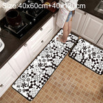 Geometric Lattice Carpet Kitchen Bath Antiskid Mat, 40x60cm, 40x120cm, 50x80cm, 50x160cm, 40x60cm + 40x120cm, 50x80cm + 50x160cm
