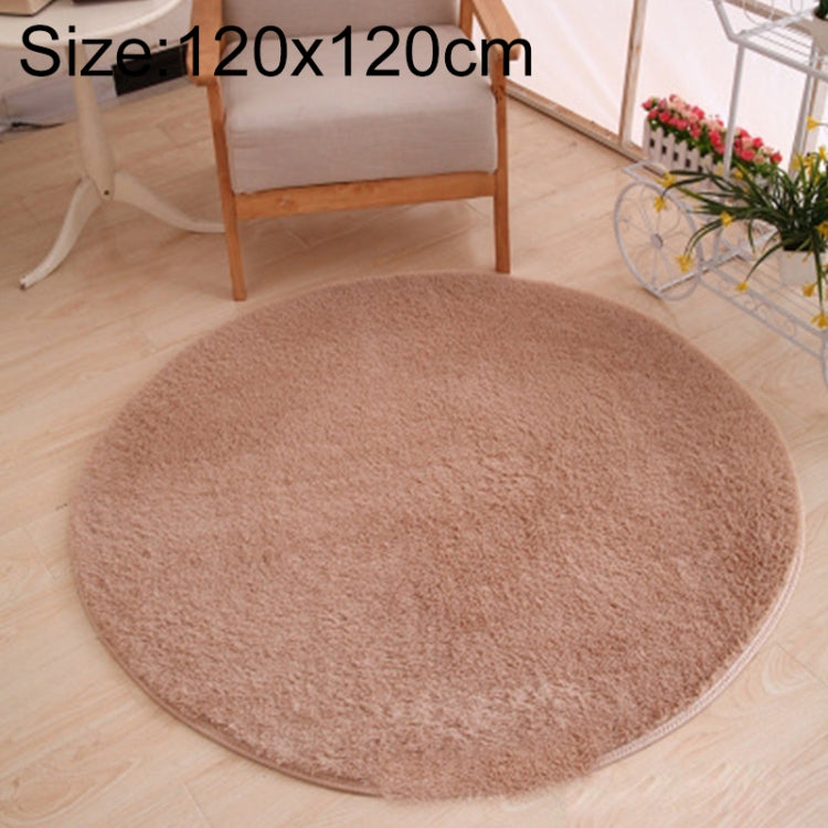 KSolid Round Carpet Soft Fleece Mat Anti-Slip Area Rug Kids Bedroom Door Mats, Diameter: 80cm, Diameter: 100cm, Diameter: 120cm