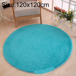 KSolid Round Carpet Soft Fleece Mat Anti-Slip Area Rug Kids Bedroom Door Mats, Diameter: 80cm, Diameter: 100cm, Diameter: 120cm