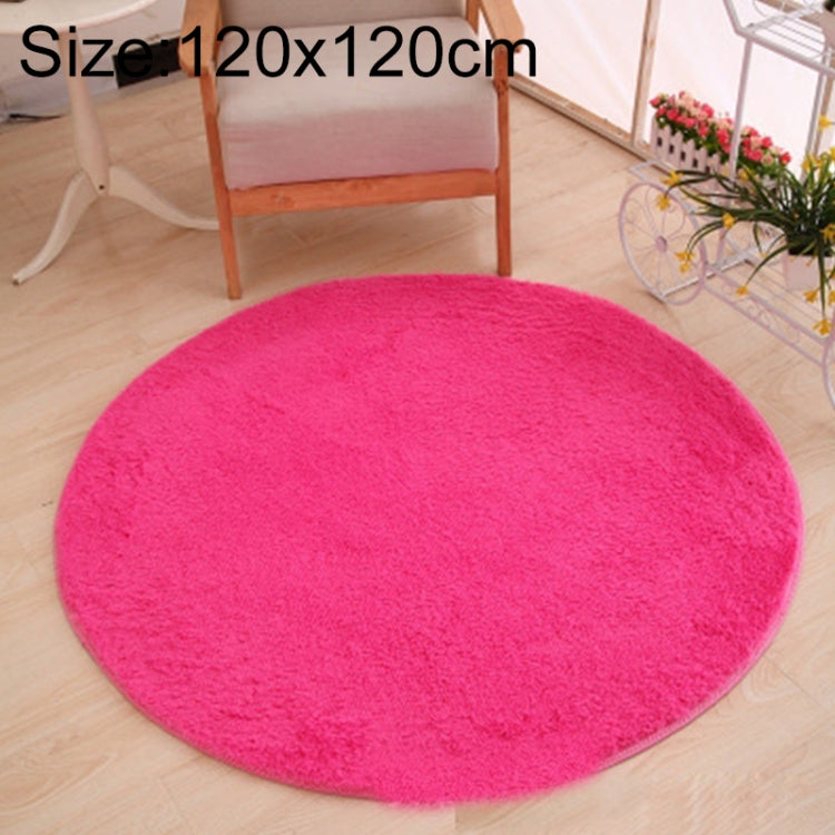 KSolid Round Carpet Soft Fleece Mat Anti-Slip Area Rug Kids Bedroom Door Mats, Diameter: 80cm, Diameter: 100cm, Diameter: 120cm