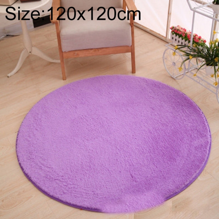 KSolid Round Carpet Soft Fleece Mat Anti-Slip Area Rug Kids Bedroom Door Mats, Diameter: 80cm, Diameter: 100cm, Diameter: 120cm