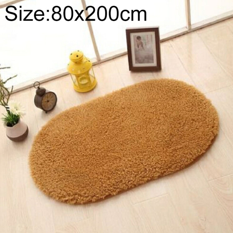 Faux Fur Rug Anti-slip Solid Bath Carpet Kids Room Door Mats Oval  Bedroom Living Room Rugs, 80x200cm, 120x200cm, 140x200cm, 160x230cm