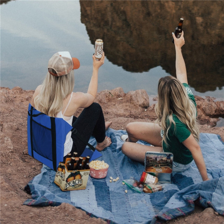 Outdoor Camping Picnic Stand Seat Cushion Folding Moisture-proof Dirty Wear-resistant Cushion, 44 x 43 x 44 Red, 44 x 43 x 44 Black
