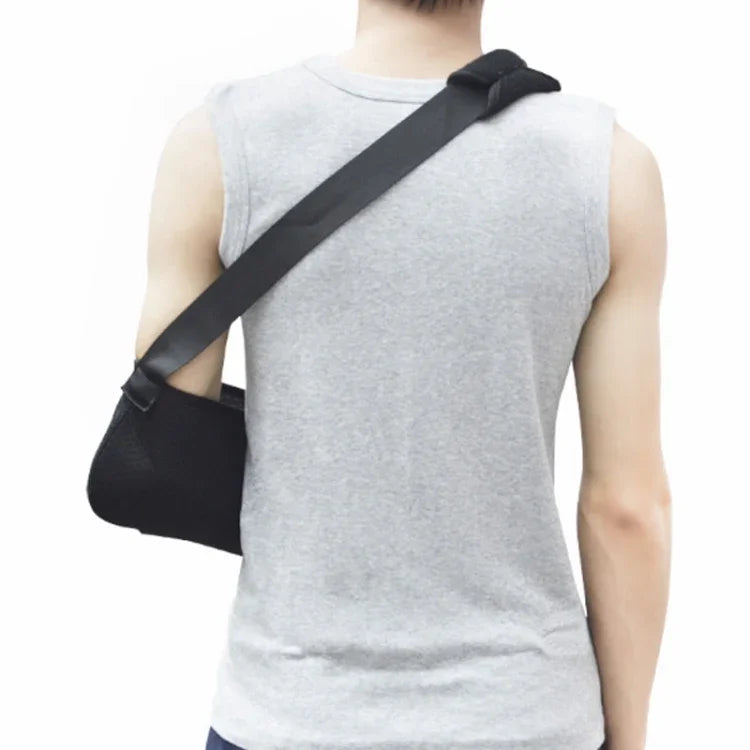 Postoperative Forearm Sling Multifunctional Shoulder and Neck Wrist Strap Arm Fracture Fixation Strap, S Black, M Black, L Black