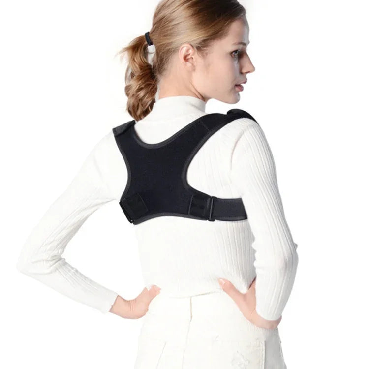 Invisible Humpback Adjustable Breathable Back Correction Strap, With Shoulder Strap One Size