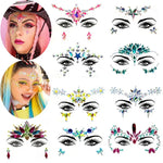3 PCS  Forehead Green Masquerade Makeup Acrylic Face Sticker, YT-46, YT-47, YT-48, YT-49, YT-50, YT-51, YT-52, YT-53-01, YT-53-02, YT-54, YT-55, YT-56, YT-57, YT-59, YT-60, YT-61, YT-65, YT-66, YT-67, YT-68, YT-69