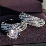 Women Vintage Diamond Wedding Ring, 8, 9, 10