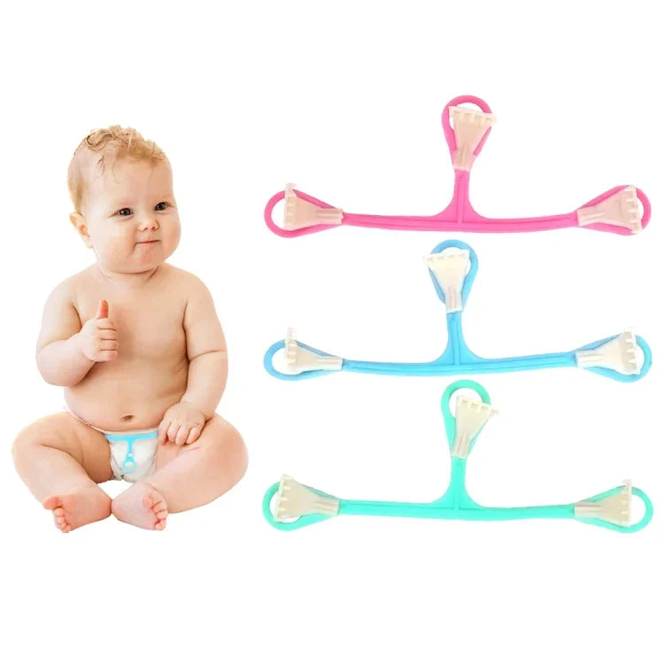 3 PCS Plastic Three-hook Small Claw Baby Diaper BuckleRandom Color Delivery, Diaper Buckle