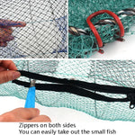 Spring Crab Cage Fishing Net Round Folding Fishing Net, Small