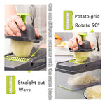 Vegetable Cutter Kitchen Slicer Fruit Cutter Potato Peeler Carrot Cheese Grater Vegetable Slicer, Vegetable Cutter