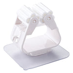 Mop Holder Wall Mounted Organizer Holder Household Kitchen Bathroom Adhesive Storage Broom Hanger Clip Hook Racks, Clip Hook White