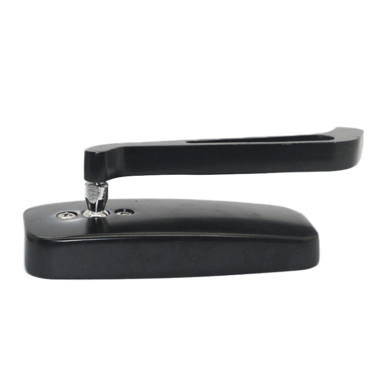Anti-glare Square Aluminum Motorcycle Modified Rearview Mirror, White Mirror, Anti-glare