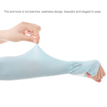 Long Ice Silk Sunscreen Sleeves Cycling Driving Outdoor UV Arm Oversleeve,  Length: 38cm, Ice Silk Arm Oversleeve (White), Ice Silk Arm Oversleeve (Black), Ice Silk Arm Oversleeve (Gray), Ice Silk Arm Oversleeve (Blue), Ice Silk Arm Oversleeve (Pink)  ...
