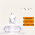 Baby Silicone Glass Bottles Drop-proof and Flatulence-proof Glass Baby Bottle