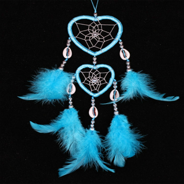 Dreamcatcher Pendant Up And Down Double Ring Peach Heart Dream Catcher