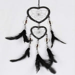 Dreamcatcher Pendant Up And Down Double Ring Peach Heart Dream Catcher